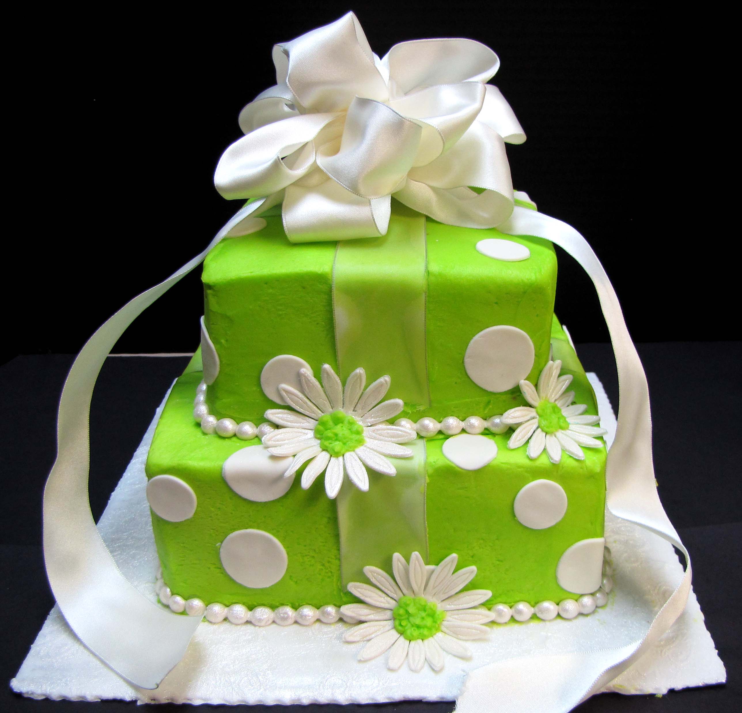 Lime Green Birthday Cake | Sugar Mama's